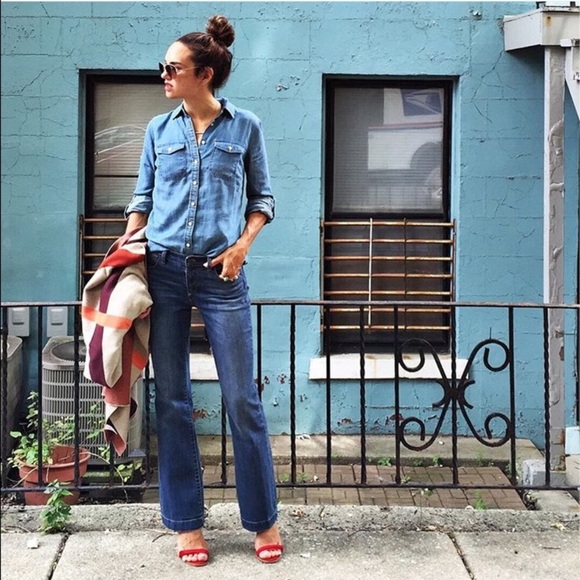 Talbots Tops - BLOGGER FAVORITE | Talbots Denim Button Down Shirt